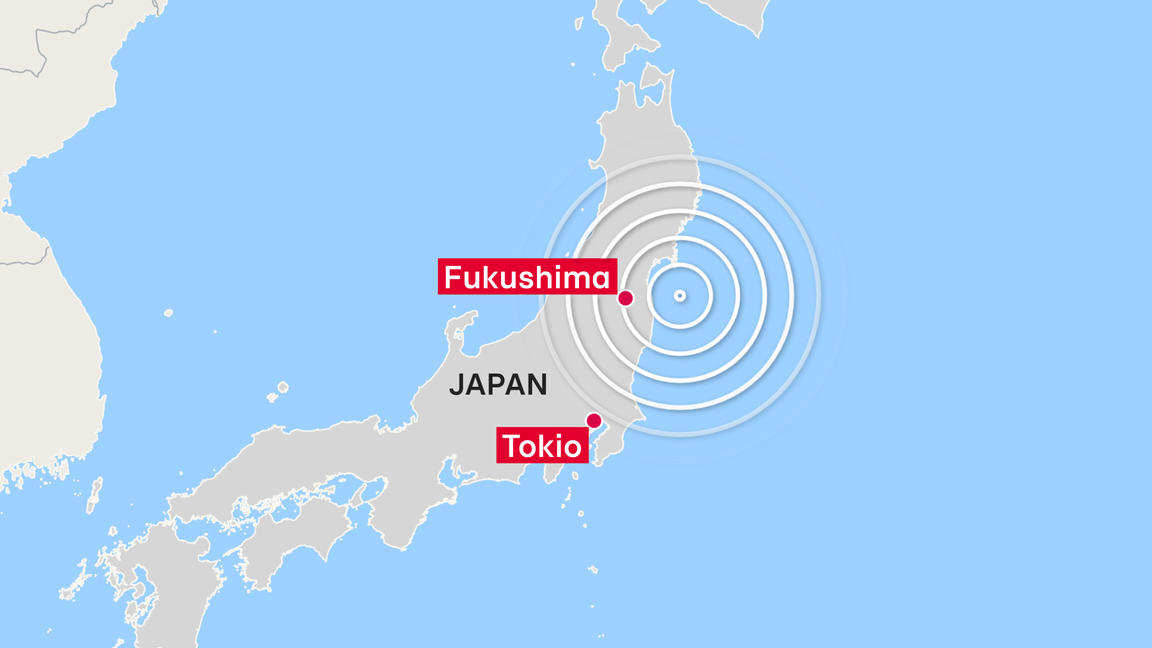 Schweres Erdbeben erschüttert Fukushima Tsunami Warnung aufgehoben