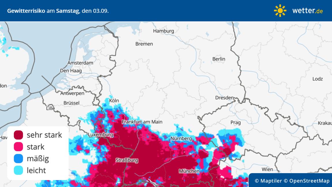 Unwetter in Deutschland Wochenende eröffnet schwüle Gewitter Serie mit