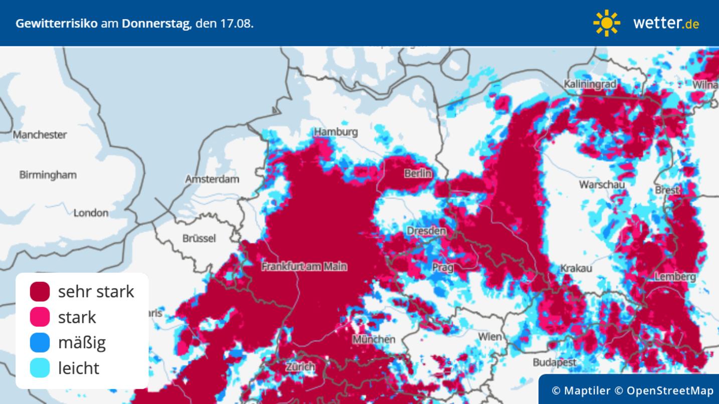 Unwetter In Deutschland Aktuell Starkregen Und Gewitter Mit Dem Risiko