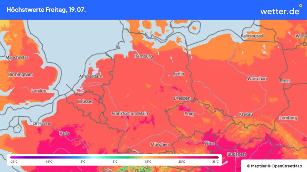 Wochenendwetter Hitze Sonne Und Unwettergefahr Mit Starkregen Hagel