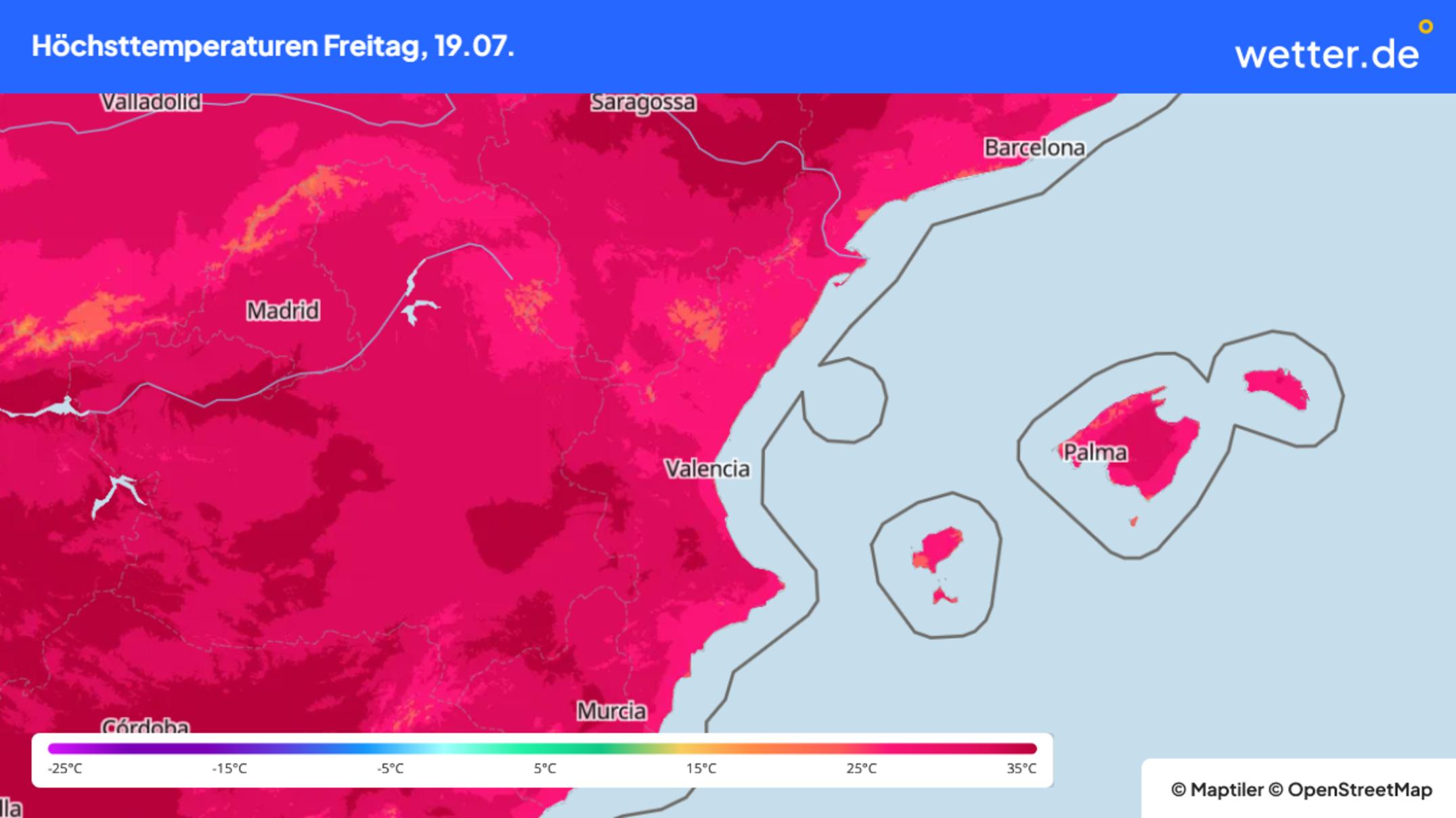 Wetter Und Wetterthemen Am Hochsommer Mit Temperaturen