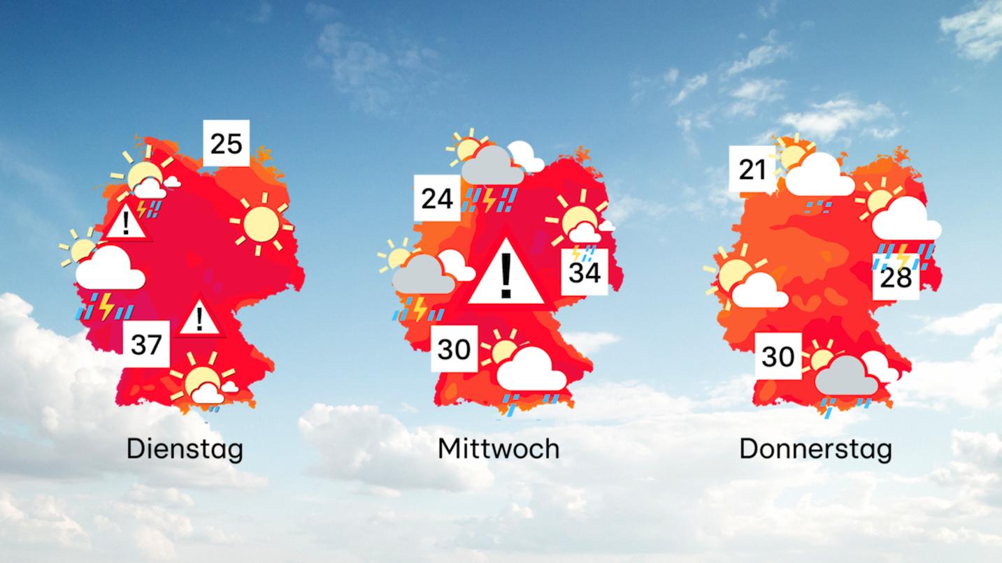 Wetter Und Wetterthemen Am Gewitter Nehmen Den Westen