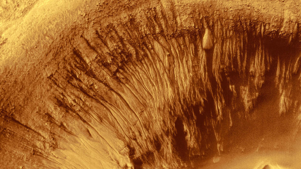 Wasser auf dem Mars? Vielleicht doch eher Trockeneis Gab es Wasser auf dem Mars? Oder nur Trockeneis?