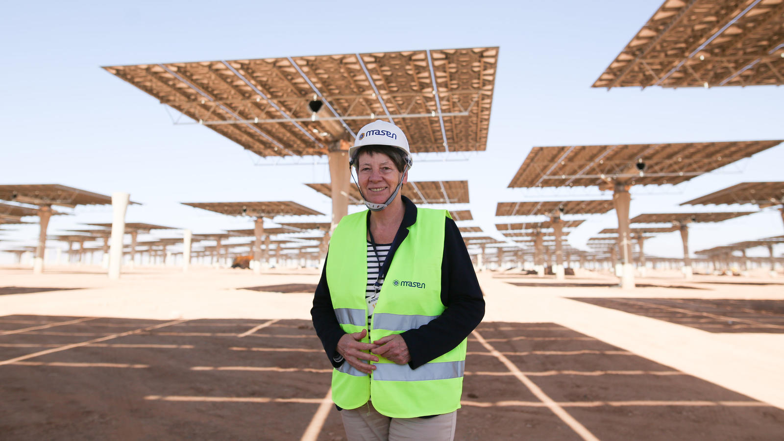 Ouarzazate: Das größte Solarkraftwerk der Welt entsteht in Marokko Der Solarkraft-Komplex bei Ouarzazate.