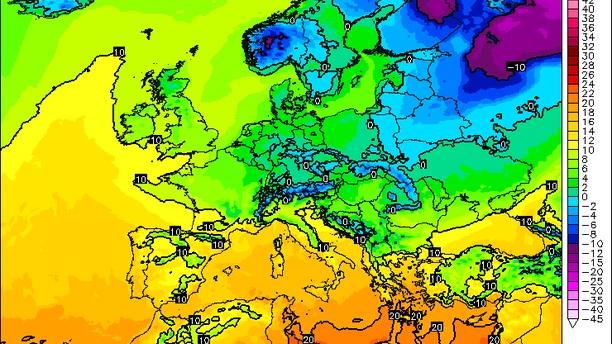 Kalter Wochenauftakt in Europa - Unwettergefahr in Griechenland und der Türkei Temperaturen in Europa: Etwas zu kalt für die Jahreszeit