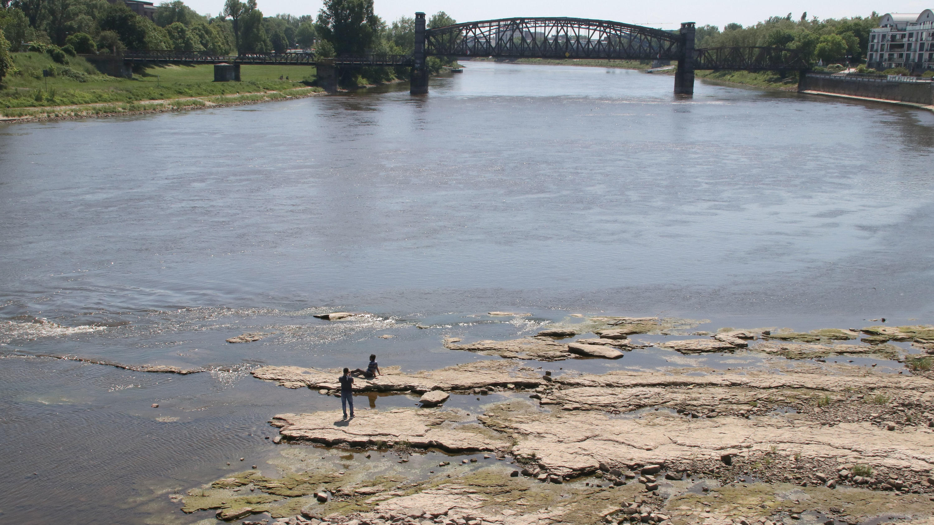 Der Wetter.de Wetter-Ticker Niedrigwasser in der Elbe