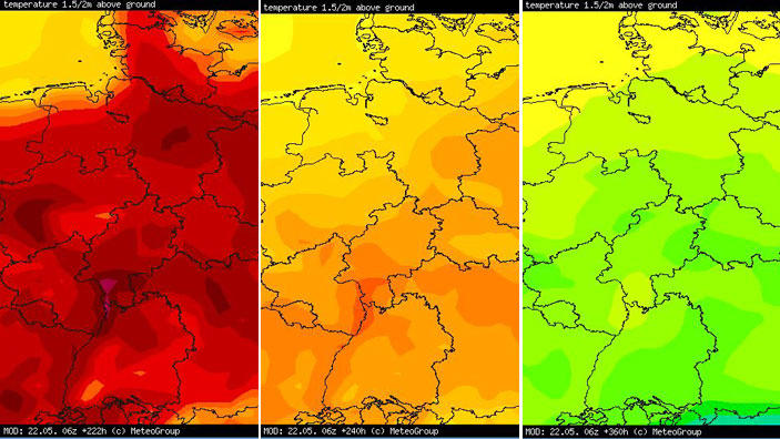 30-Tage-Wettervorhersage vom 22.05.2018: Sommerlich bis zum Sommer Temperaturen Ende Mai, Anfang Juni