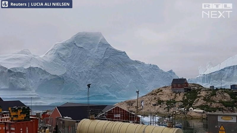 Monster-Eisberg bedroht das Dorf Innaarsuit Eisberg könnte Dorf auffressen
