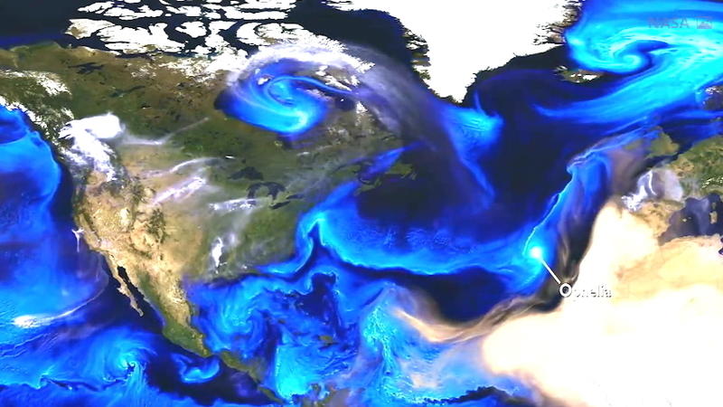 Staub, Rauch und Meersalz zeigen wie der Wind weht Aerosole machen Vorgänge in der Atmosphäre sichtbar