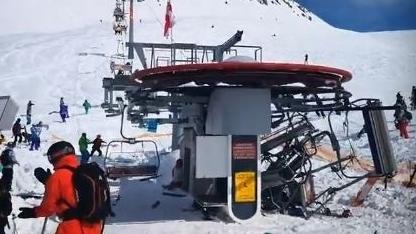 Schockvideo - Skilift komplett außer Kontrolle!