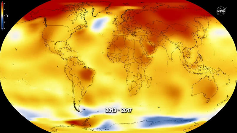 Umfangreiche Daten der NASA als Animation Klimawandel: Die Erde heizt sich auf