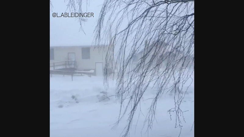 Schneesturm in North Dakota Alles weiß und eisig kalt: Blizzards toben durch Nordamerika