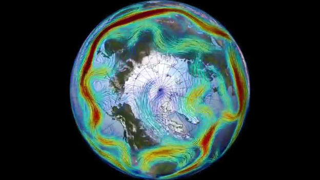 Animation der NASA Der Jetstream: Globaler Ausgleich zwischen Hochs und Tiefs