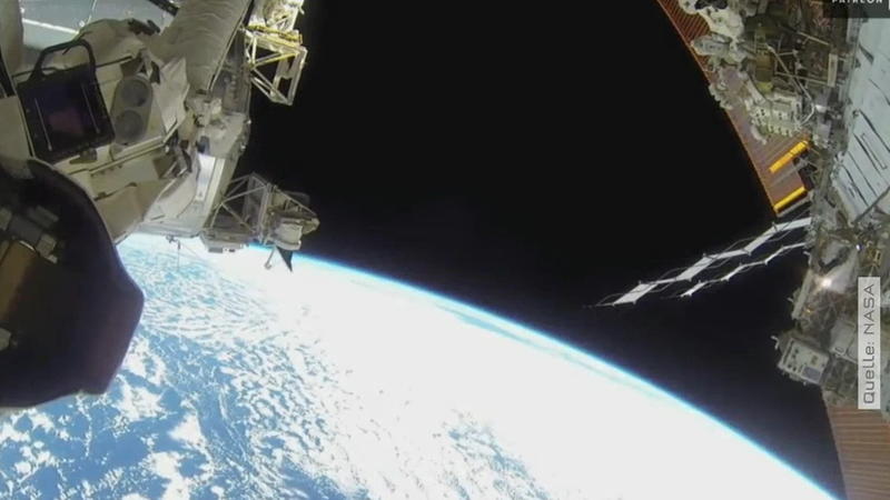 Neue Antenne an Raumstation installiert Tierbeobachtung aus dem Weltraum