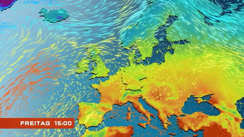 Der Strömungsfilm für Europa Hoch