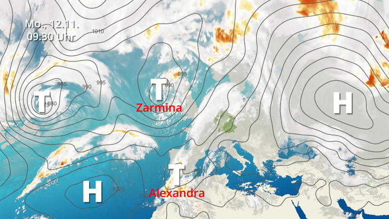 Der Satellitenfilm vom 09.11. bis 11.11. Tief