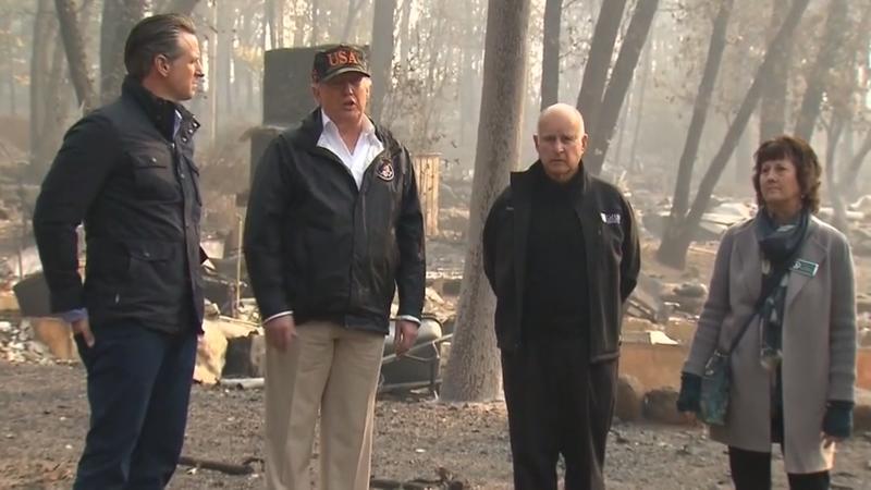 Das ist seine Erklärung für das Feuer Trump besucht Waldbrand-Gebiet in Kalifornien