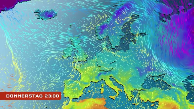 Der Strömungsfilm für Europa Mildere Luft kann sich nicht durchsetzen