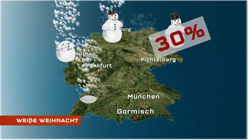 Kaum Chancen auf Schneemänner Weiße Weihnachten? Eher nicht.
