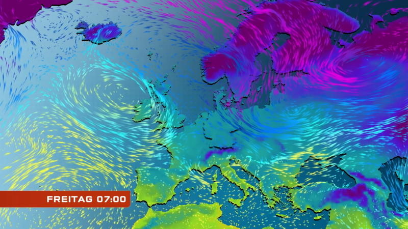 Der Strömungsfilm für Europa Bald kommt die eisige Strömung aus Norwegen