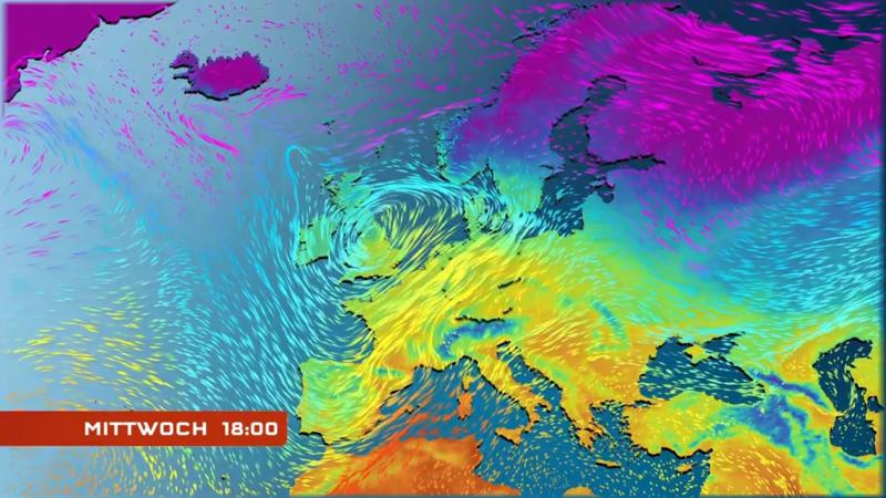 Strömungsfilm Europa für 5 Tage Sehr milder Schub am Aschermittwoch