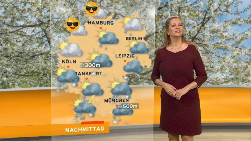 Der Wetterbericht Schnee, Schauer und Graupelgewitter