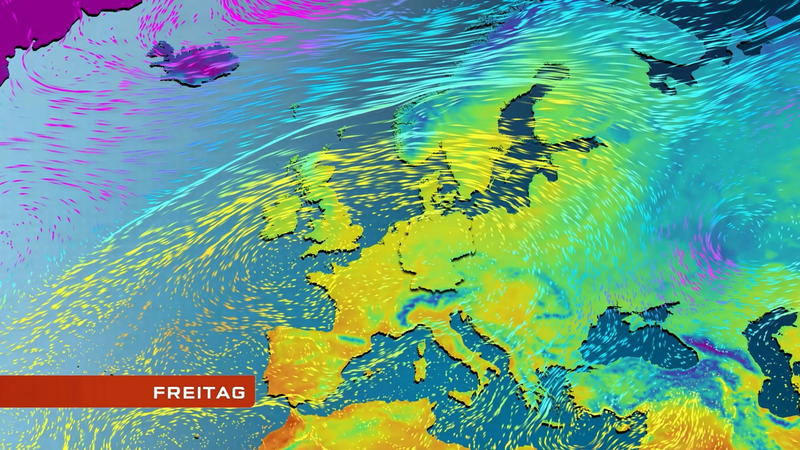 Der Strömungsfilm für Europa Mildere Luft kann sich nicht durchsetzen