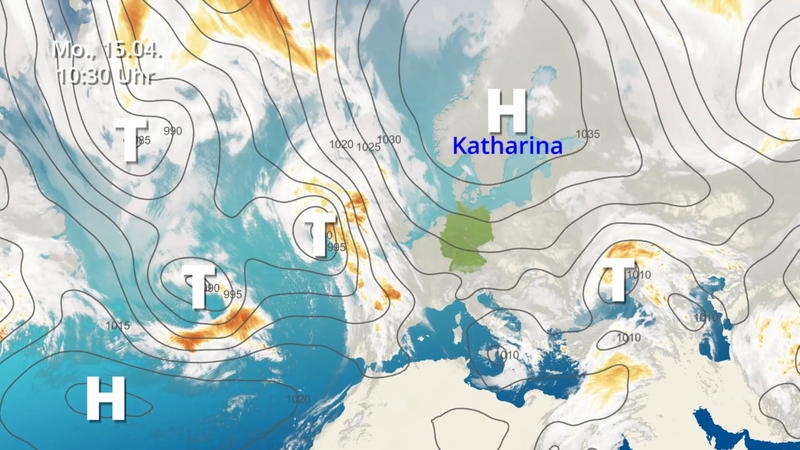 Der Satellitenfilm vom 13.04. bis 15.04. Keine Wolken über Deutschland