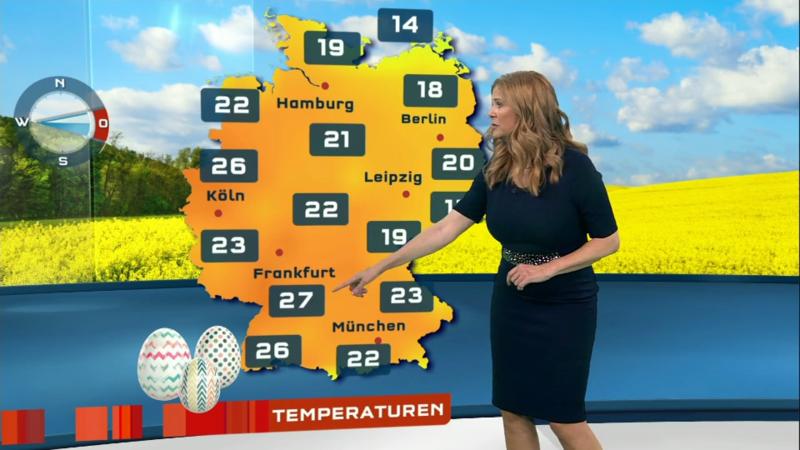 Der Wetterbericht Sommerliche Temperaturen und viel Sonnenschein