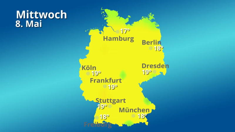 Der Temperaturfilm für 14 Tage Erstmal keine 20 Grad mehr