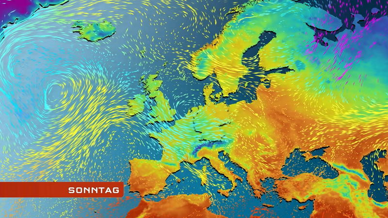 Der Strömungsfilm für Europa Mildere Luft kann sich nicht durchsetzen