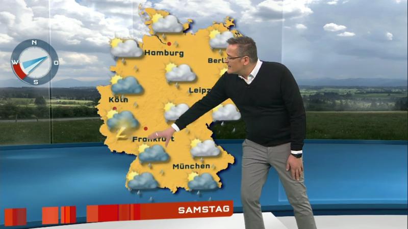 Der Wetterbericht Regen für alle mit teils kräftigem Wind