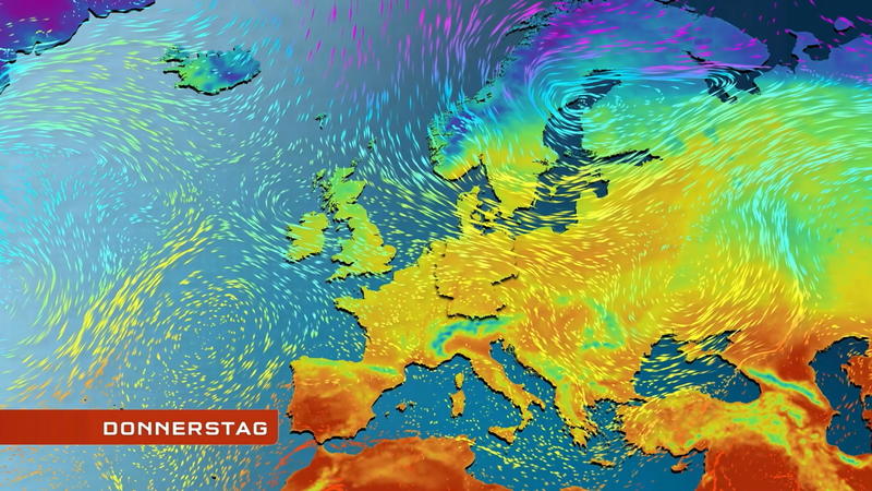 Strömungsfilm Europa für 5 Tage Erst warm, dann kalt, dann wieder warm