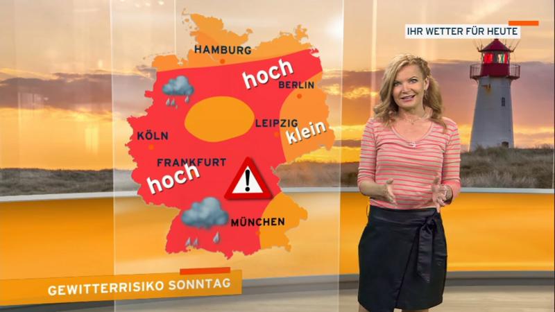 Der Wetterbericht Gewitterrisiko steigt deutlich an