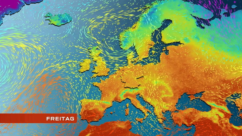 Strömungsfilm Europa für 5 Tage Tief