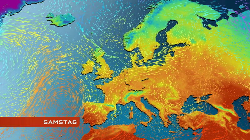 Der Strömungsfilm für Europa Mildere Luft kann sich nicht durchsetzen