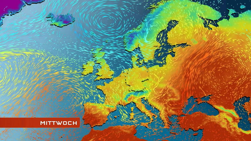 Der Strömungsfilm für Europa Mildere Luft kann sich nicht durchsetzen