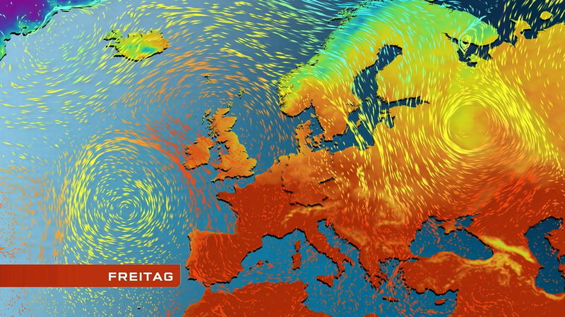 Der Strömungsfilm für Europa Mildere Luft kann sich nicht durchsetzen