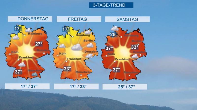 Langsame Jetstream schuld Zweiter Hitzeschub am Wochenende