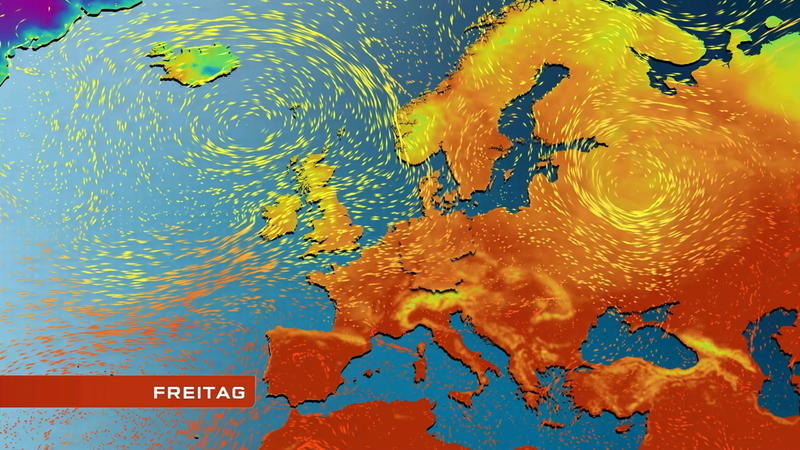Strömungsfilm Europa für 5 Tage Die Hitze kommt immer näher