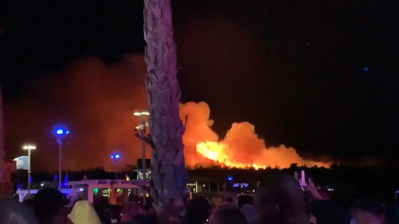 Partygäste in Kroatien vor Bränden in Sicherheit gebracht
