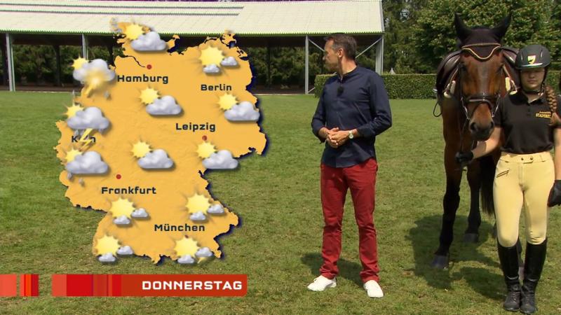 Der Wetterbericht Im Westen ziehen Schauer auf