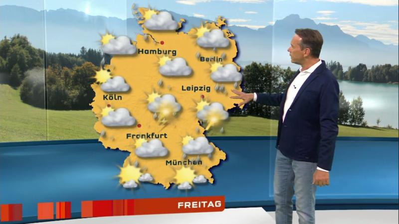 Der Wetterbericht Gewitterschwerpunkt im Osten und Süden