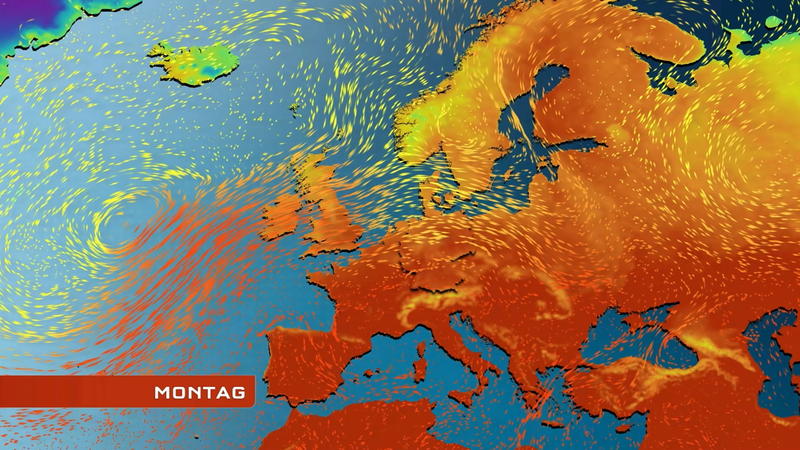 Der Strömungsfilm für Europa Mildere Luft kann sich nicht durchsetzen