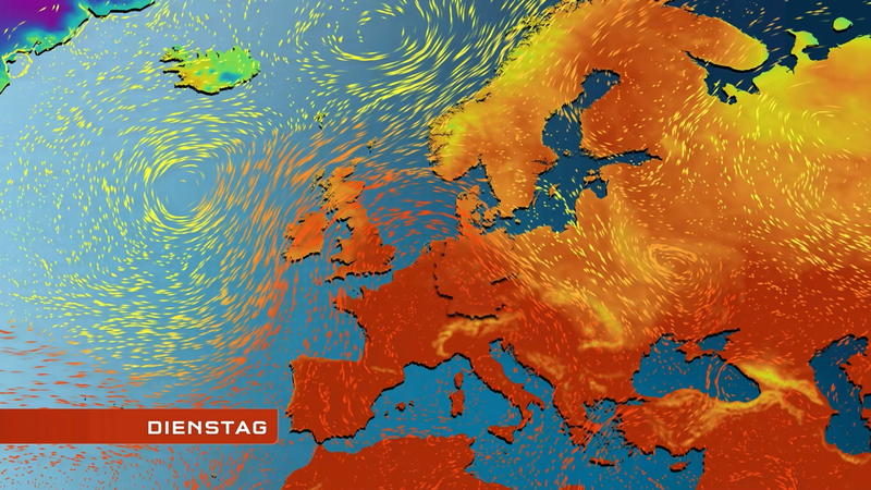 Der Strömungsfilm für Europa Mildere Luft kann sich nicht durchsetzen