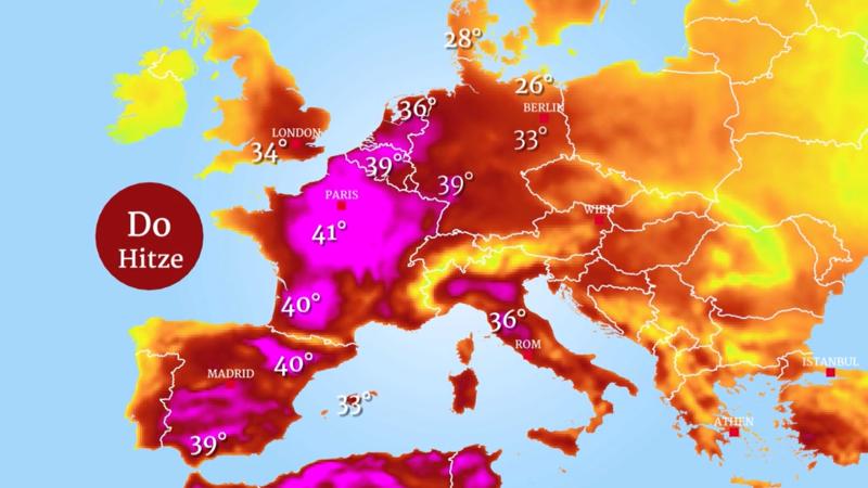 Frankreich wird komplett geröstet So breitet sich die Saharahitze in Europa aus