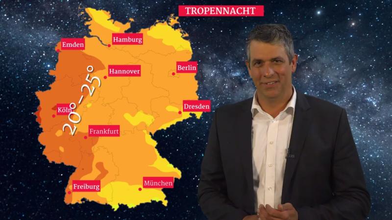 Schlaffeindliche Tropennächte Schlafen unmöglich: 25 Grad Tiefsttemperatur