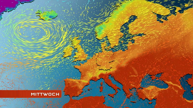 Der Strömungsfilm für Europa Mildere Luft kann sich nicht durchsetzen