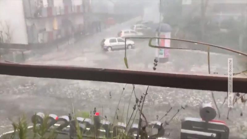 Tornado Brandenburg, Downburst Hessen Schäden durch heftige Unwetter in Deutschland