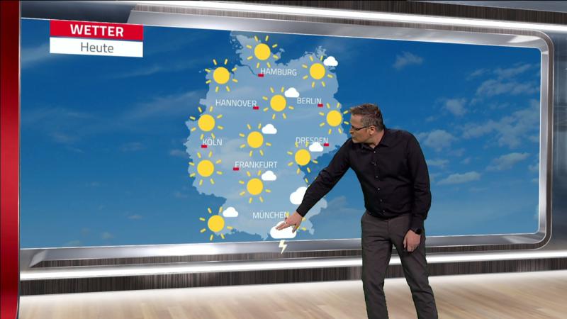 Der Wetterbericht Gewitter im Süden
